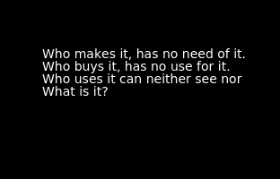 Riddle me dis