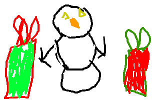 christmas snowman  not the best but i tried :)