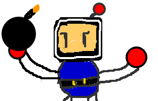 Bomberman, for those not familiar with the video game from back in the day.