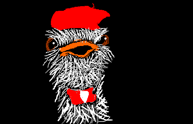 One fancy ostrich LOL