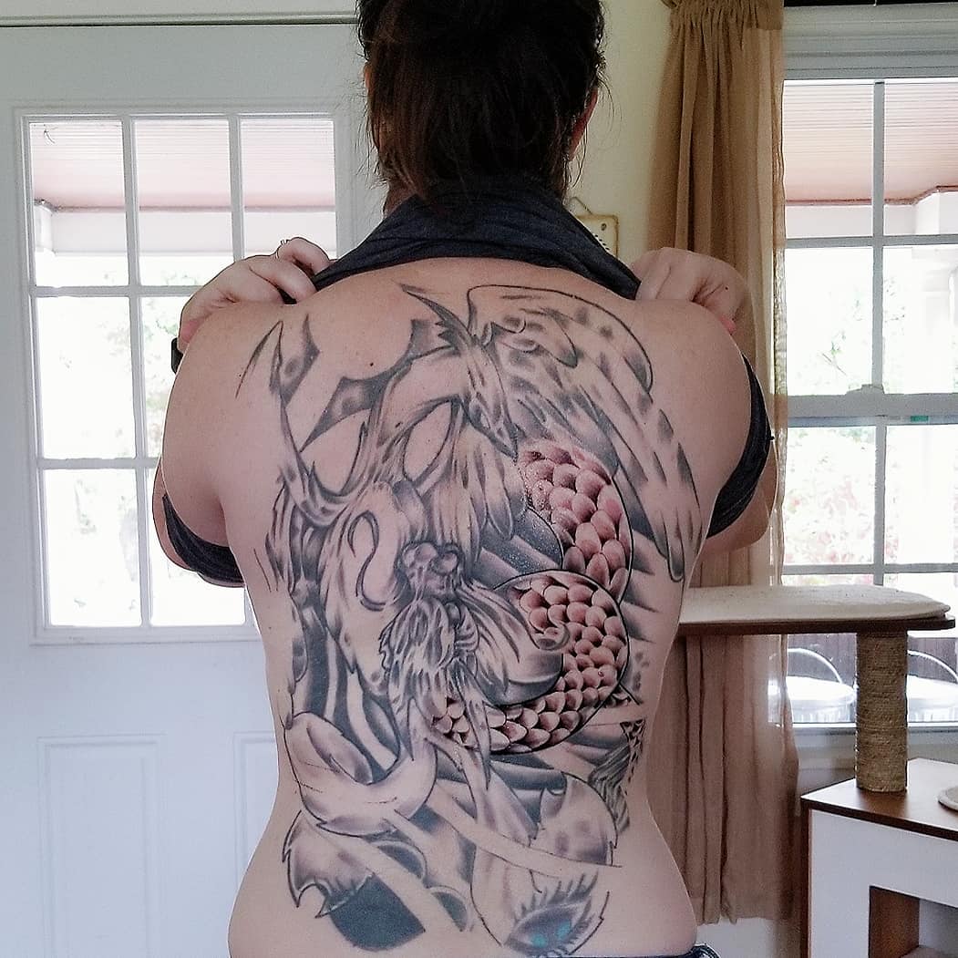Tattoo, right after it was completed.